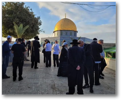 Visitors to the Temple Mount