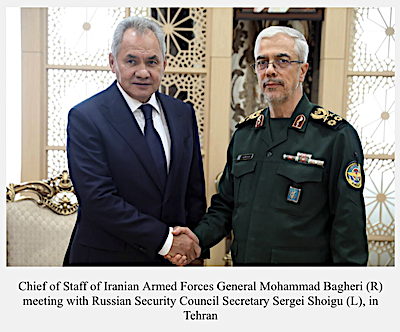 Bagheri meets with Shoigu