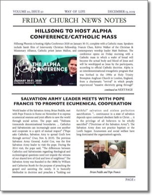 Friday Church News