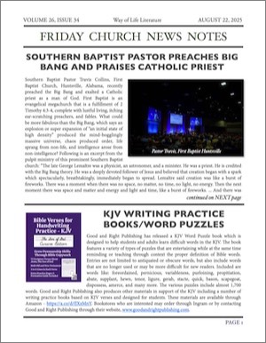 Friday Church News