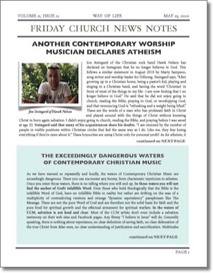 Friday Church News