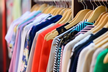 Photo of womens clothing in closet