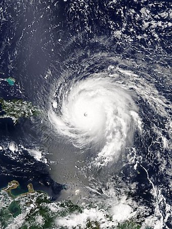 Photo of a Hurricane from space