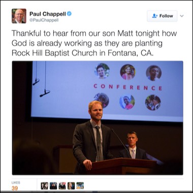 Paul Chappell tweets